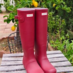 Hunter Red Rain Boots